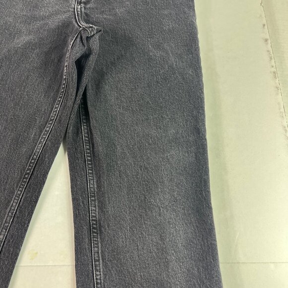 Abercrombie Fitch Jeans Womens 28x27* 90s Straight High Rise Black Denim Tag 27S - Picture 3 of 16